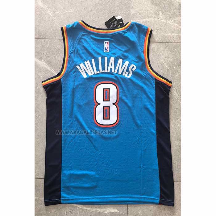 Camiseta Oklahoma City Thunder Jalen Williams NO 8 Icon 2024-25 Azul